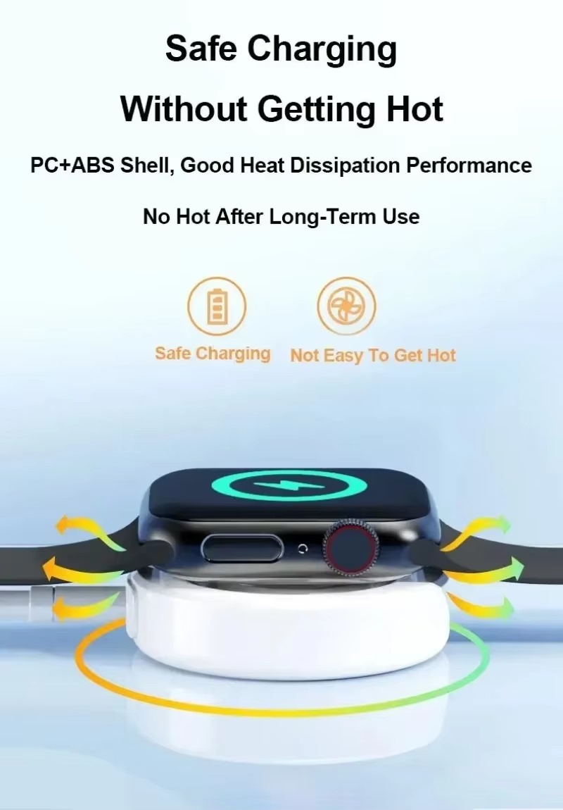 Wireless Charging for Original Apple Watches | Series 1-2-3-4-5-6-SE-SE2-7-8-9-10