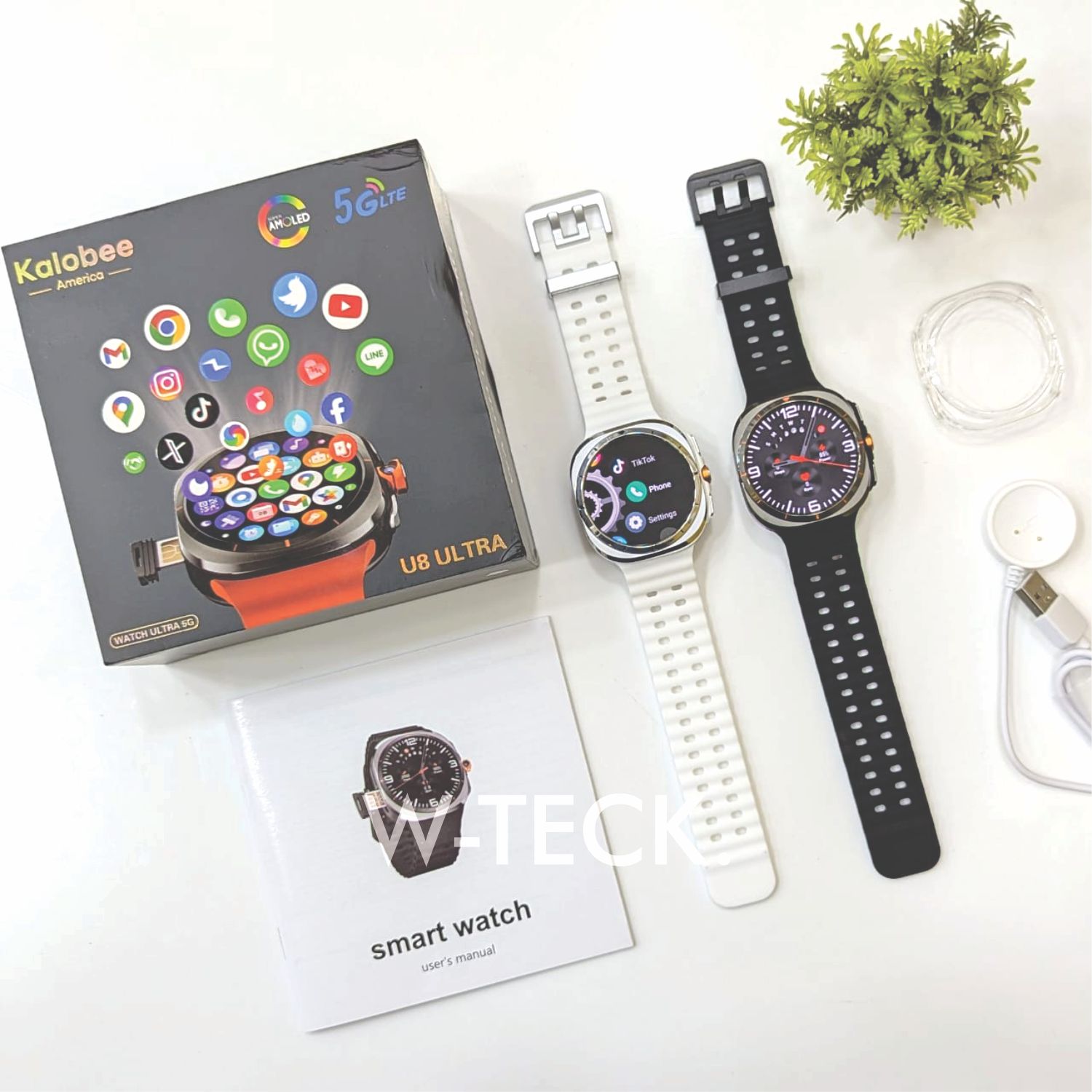 Best 5G Android Watch | Kalobee U8 Ultra Smart Watch | 3/32 GB Memory | 120 Hz Processor
