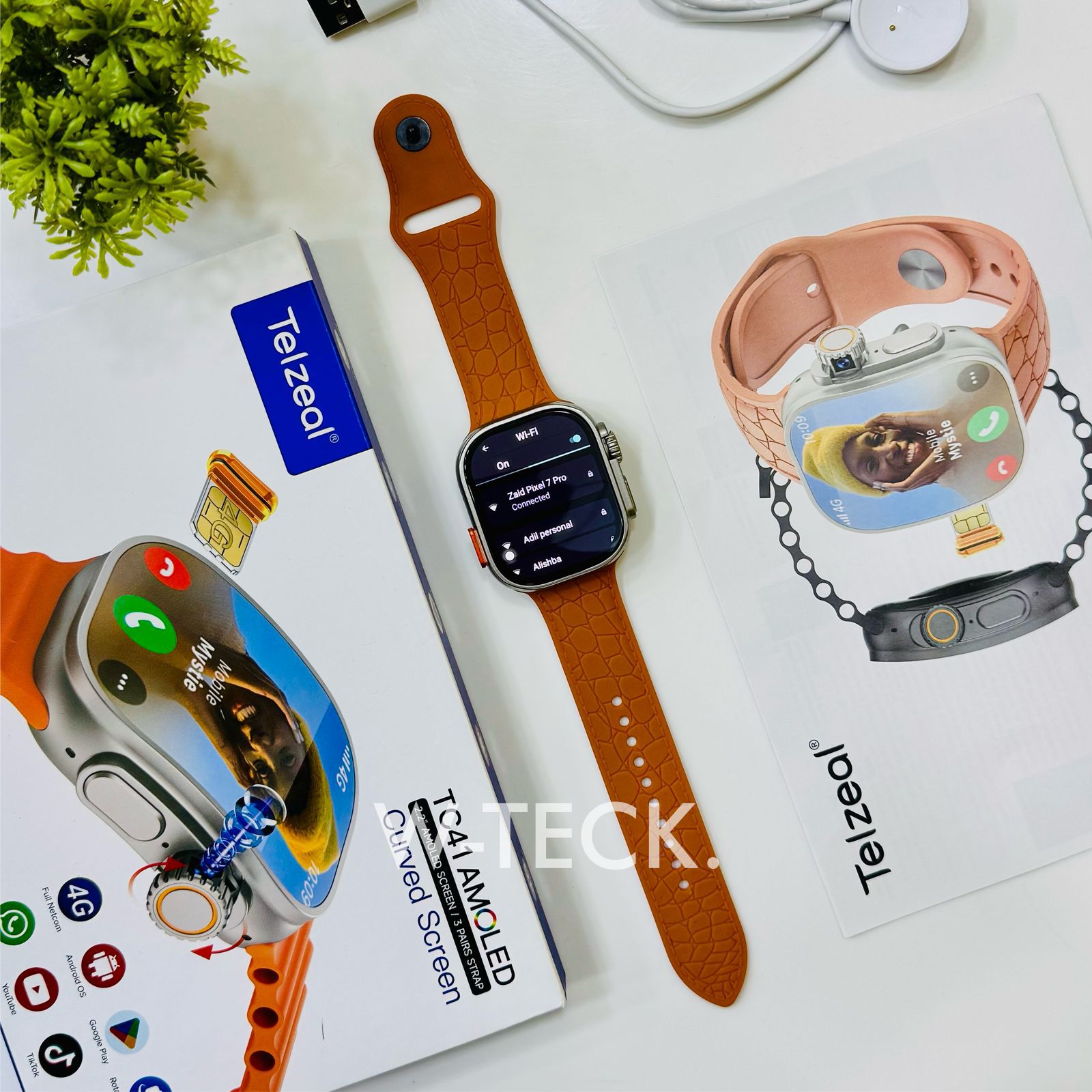 TC41 5G Android Watch | Curve Dial | Amoled Display | 6 GB Ram | 64 GB Memory