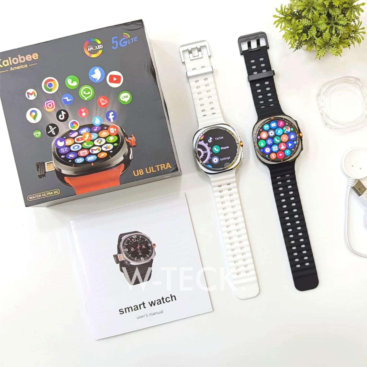 Best 5G Android Watch | Kalobee U8 Ultra Smart Watch | 3/32 GB Memory | 120 Hz Processor