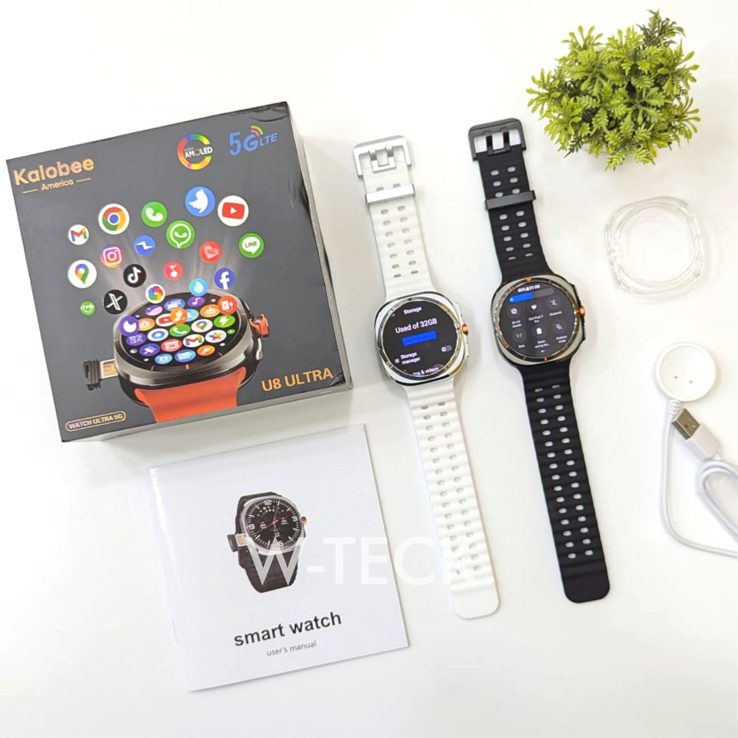 Best 5G Android Watch | Kalobee U8 Ultra Smart Watch | 3/32 GB Memory | 120 Hz Processor