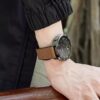 22mm Faux Leather Magnetic D-Buckle Adjustable Straps