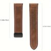 22mm Faux Leather Magnetic D-Buckle Adjustable Straps