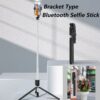 P170S 1.7 Meter Long Selfie Stick Tripod with Flash Light