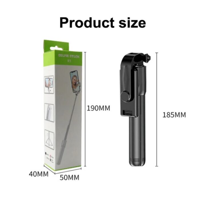 3in1 - 70cm R1 Wireless Selfie Stick Tripods with Light