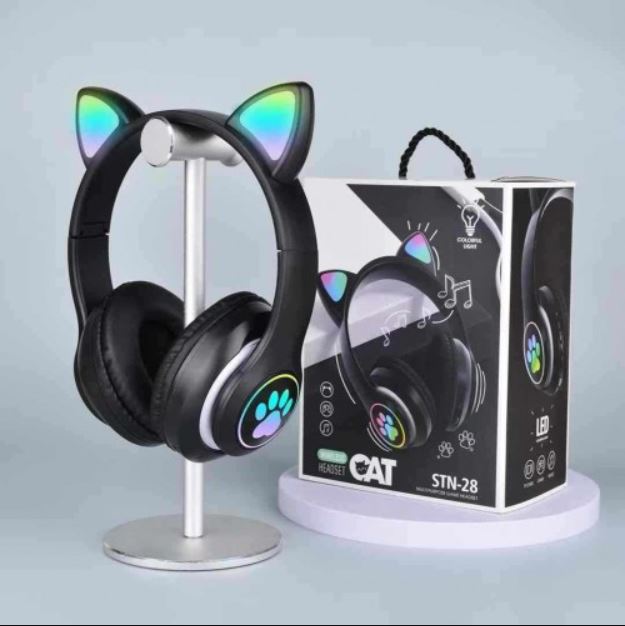 STN28 Girls Wireless Cat Headphone for Mobile, Laptop & PC