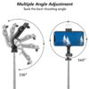 P170S 1.7 Meter Long Selfie Stick Tripod with Flash Light