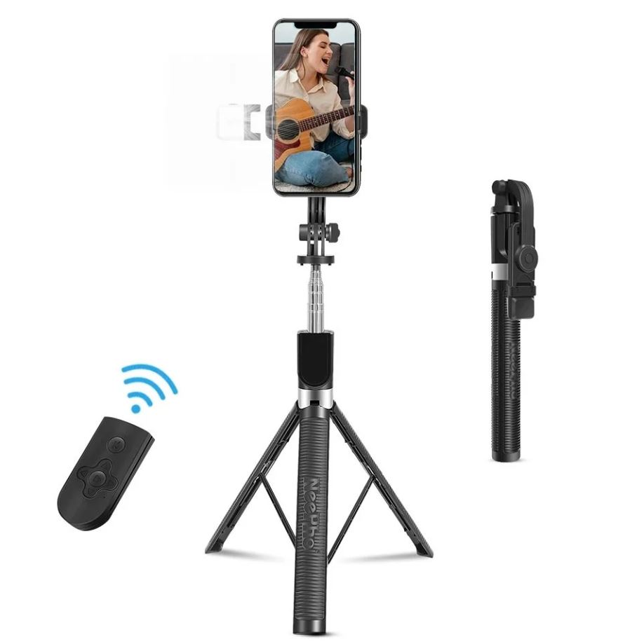 8 P170S 1.7 Meter Long Selfie Stick Tripod with Flash Light