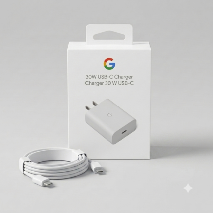 Google 30W USB-C Fast Charging Adapter | 1 Replacement Year Warranty