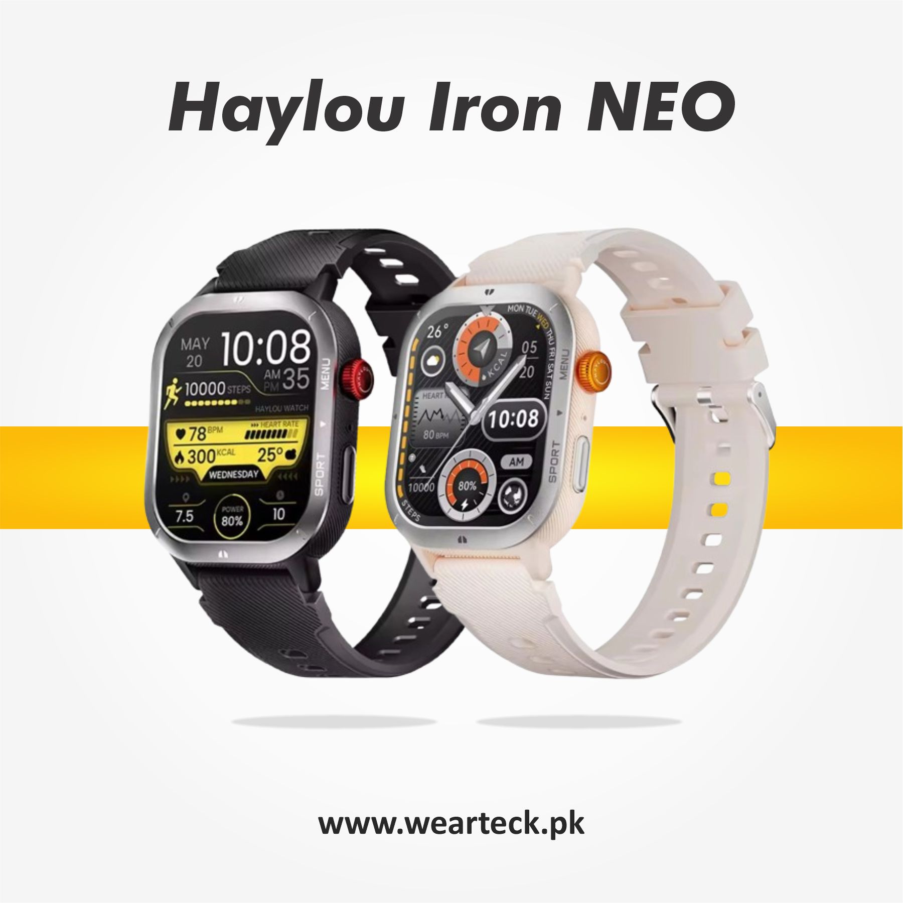 Haylou Iron Neo 1.95'' Smart Watch with HD Display