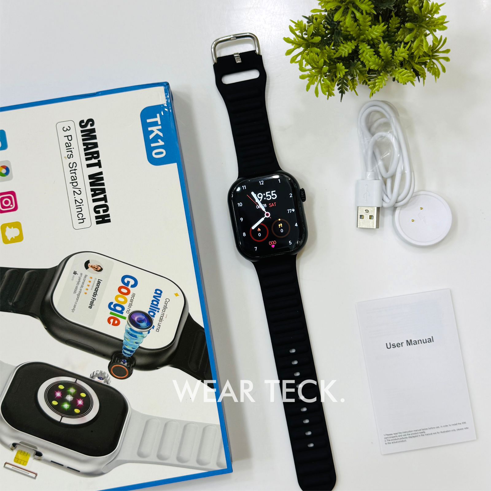 1 TK10 Android 5G Sim Watch | 360 Rotating Camera | 4+64 GB Memory