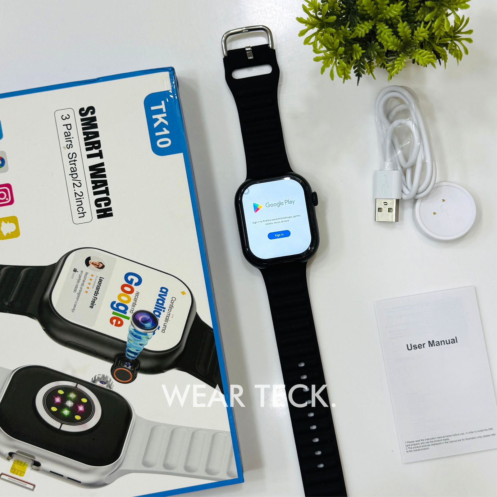 3 TK10 Android 5G Sim Watch | 360 Rotating Camera | 4+64 GB Memory