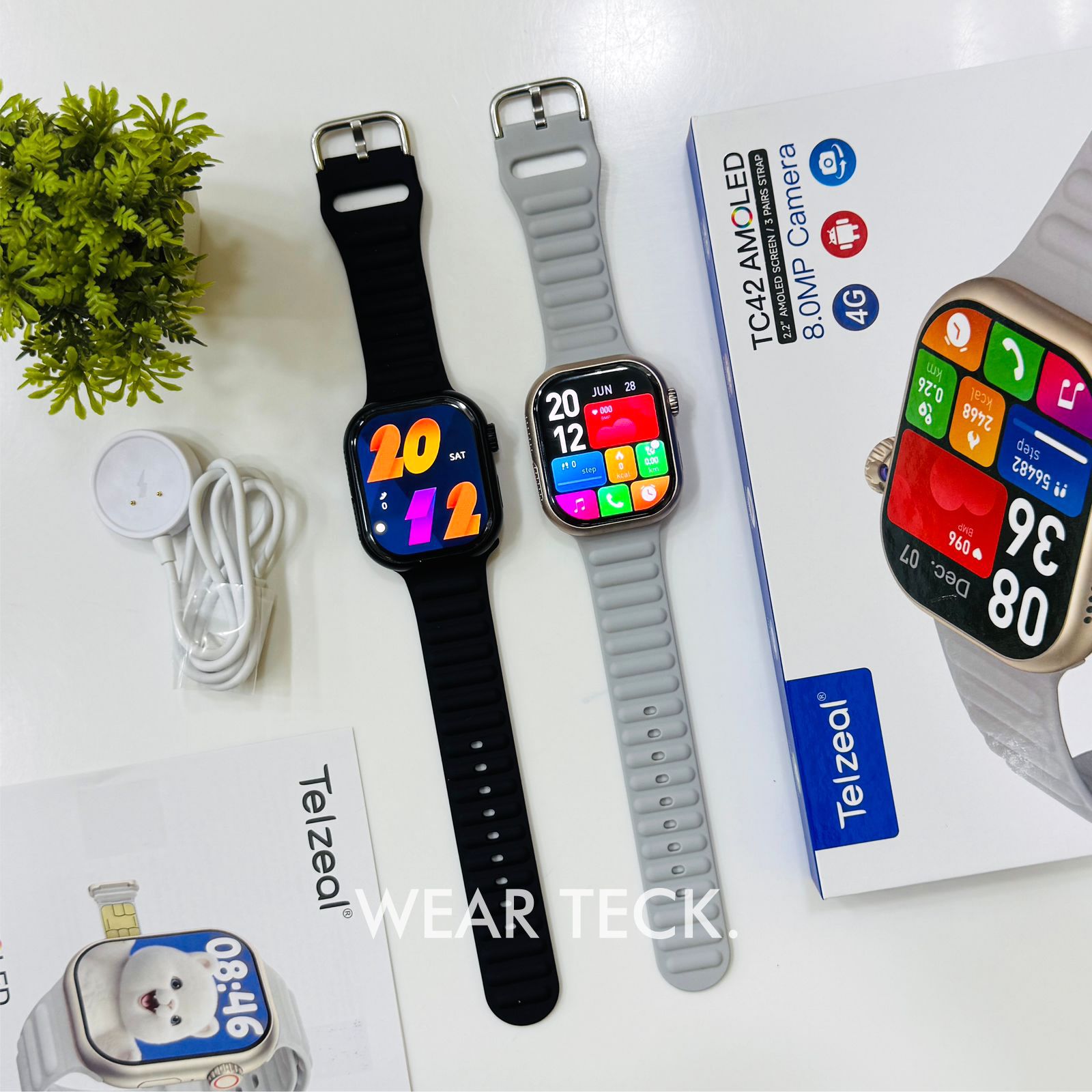 Title: TC42 Android 5G Sim Watch | 6+64 GB Memory | Amoled Display