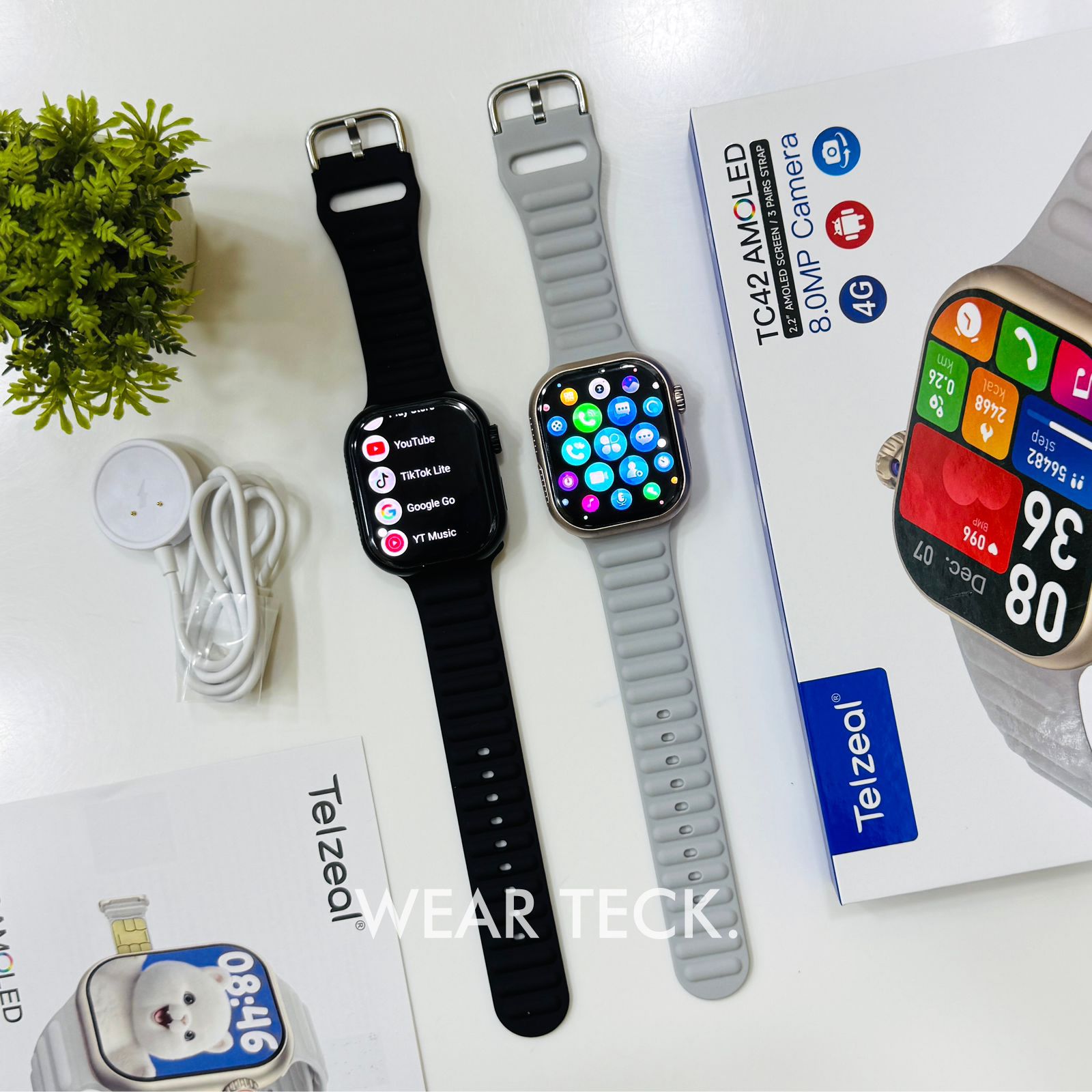 Title: TC42 Android 5G Sim Watch | 6+64 GB Memory | Amoled Display