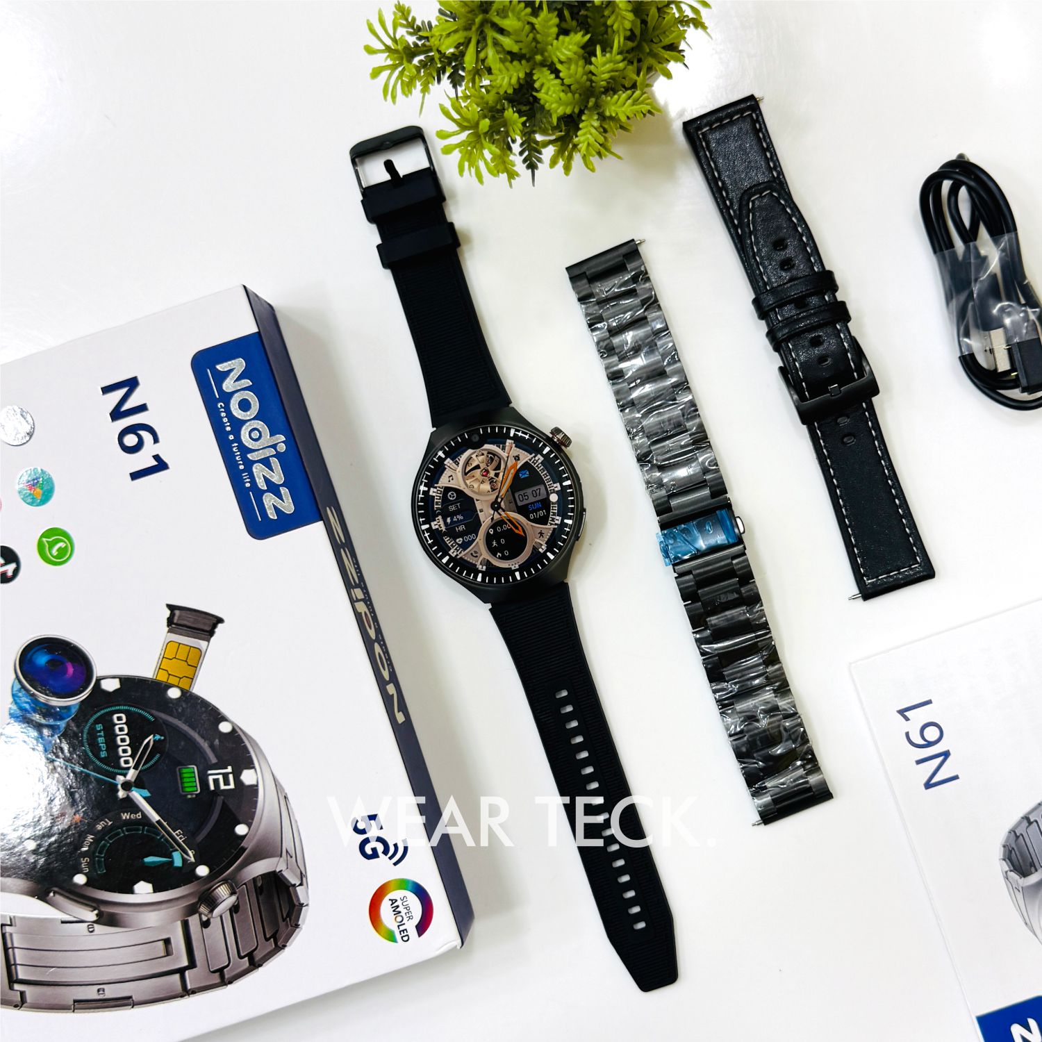 1 Nodizz N61 5G Android Sim Watch | 6/64 GB Memory | 90 Hz Processor