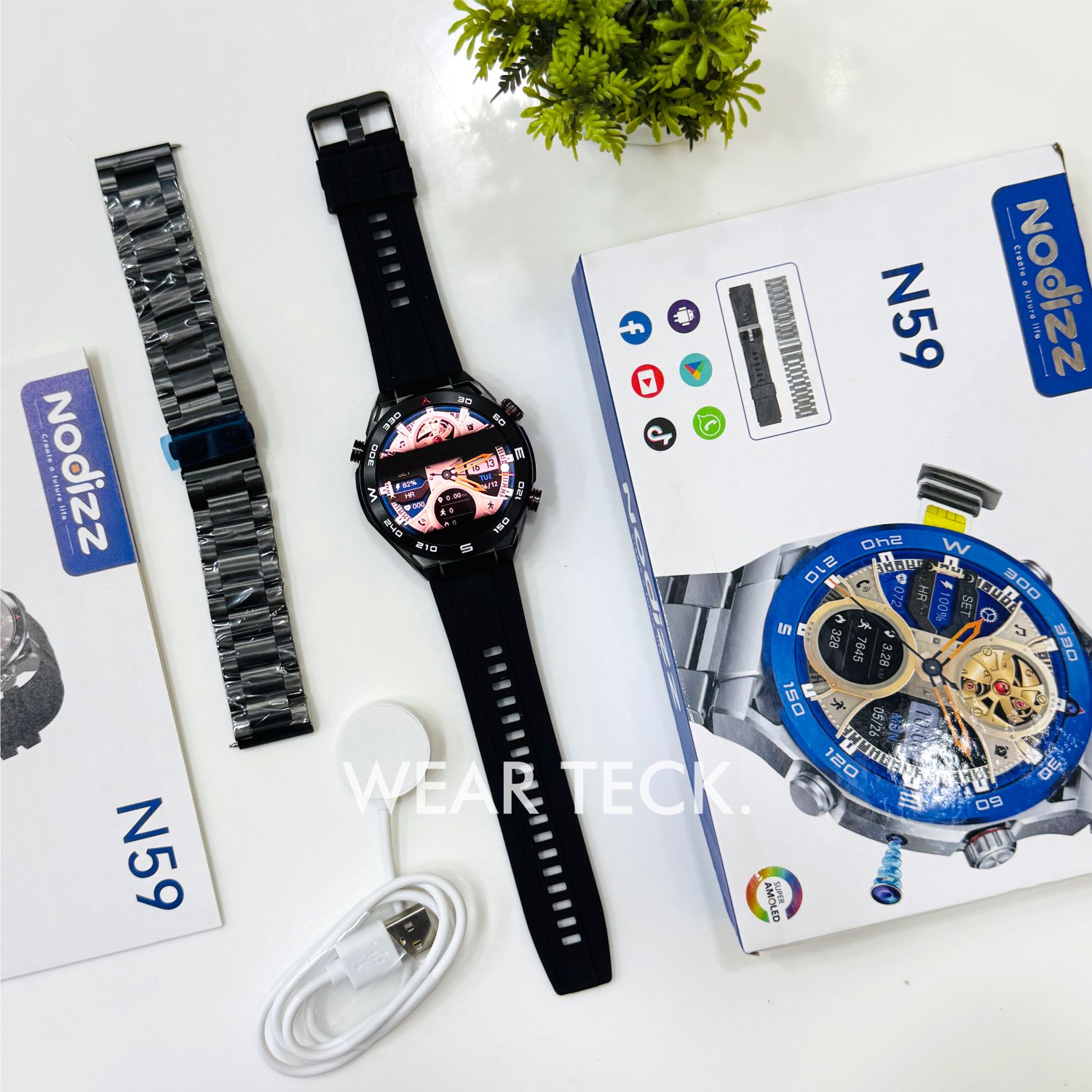 Nodizz N59 5G Android Sim Watch | 4/64 GB Memory | 60 Hz Processor