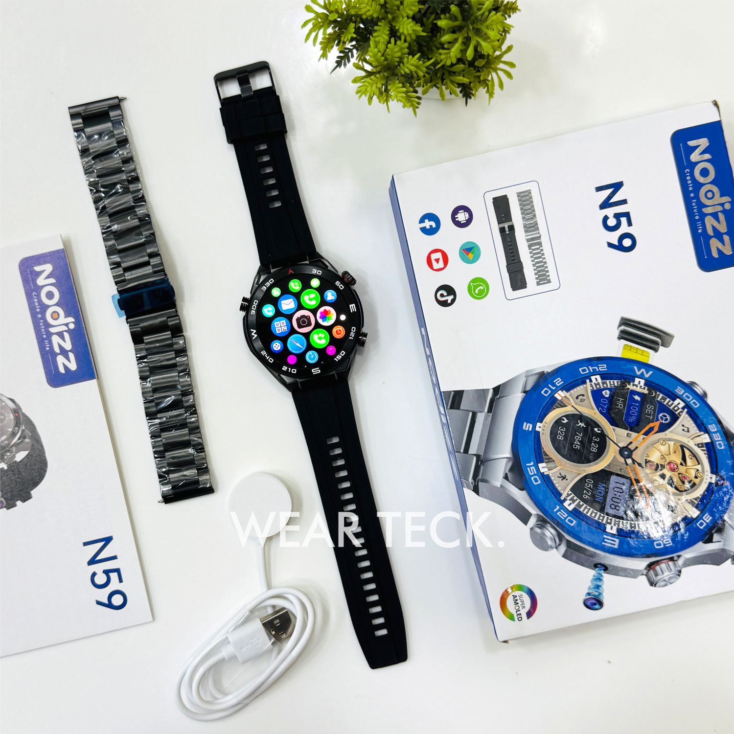 Nodizz N59 5G Android Sim Watch | 4/64 GB Memory | 60 Hz Processor