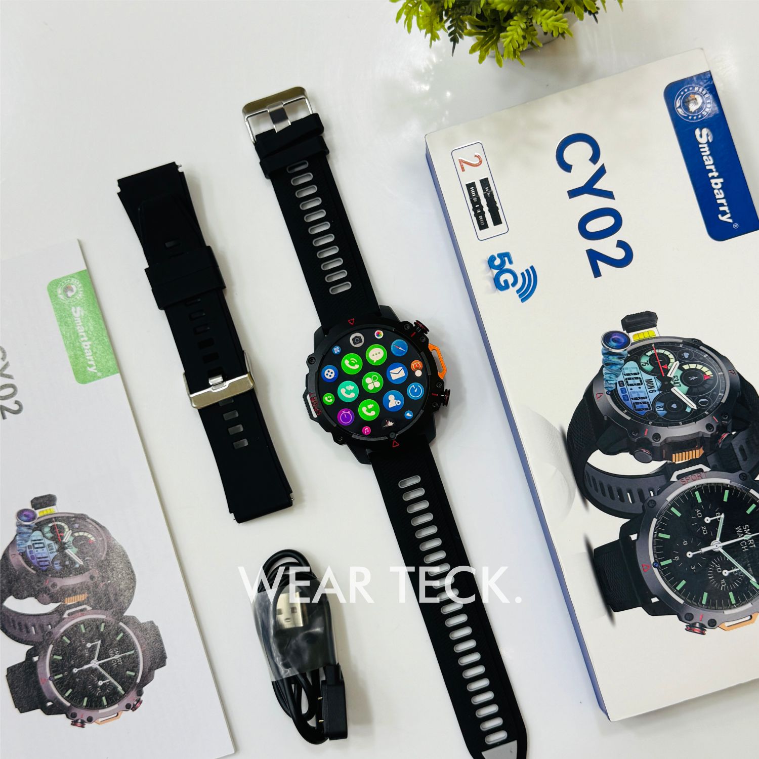 Smart Berry CY02 5G Android Sim Watch | 6/64 GB Memory