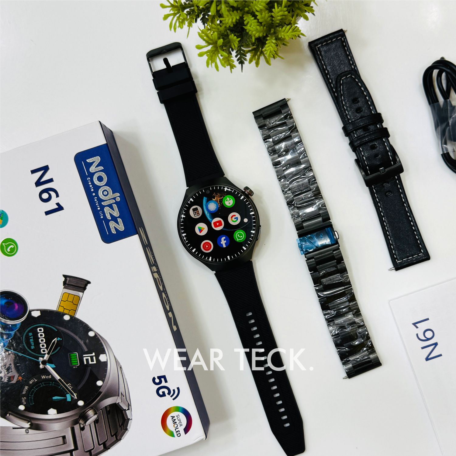3 Nodizz N61 5G Android Sim Watch | 6/64 GB Memory | 90 Hz Processor