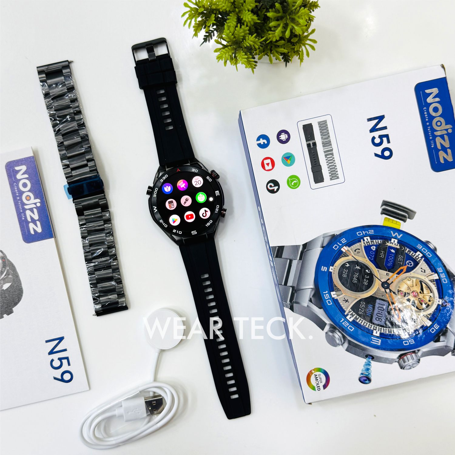 Nodizz N59 5G Android Sim Watch | 4/64 GB Memory | 60 Hz Processor