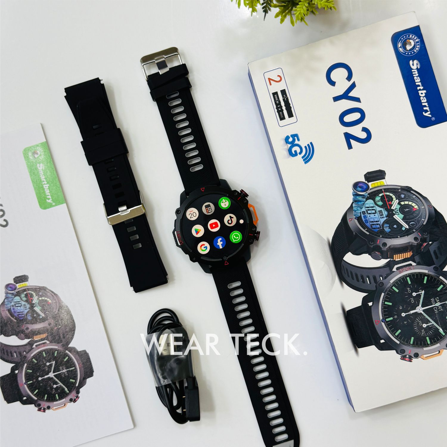 Smart Berry CY02 5G Android Sim Watch | 6/64 GB Memory
