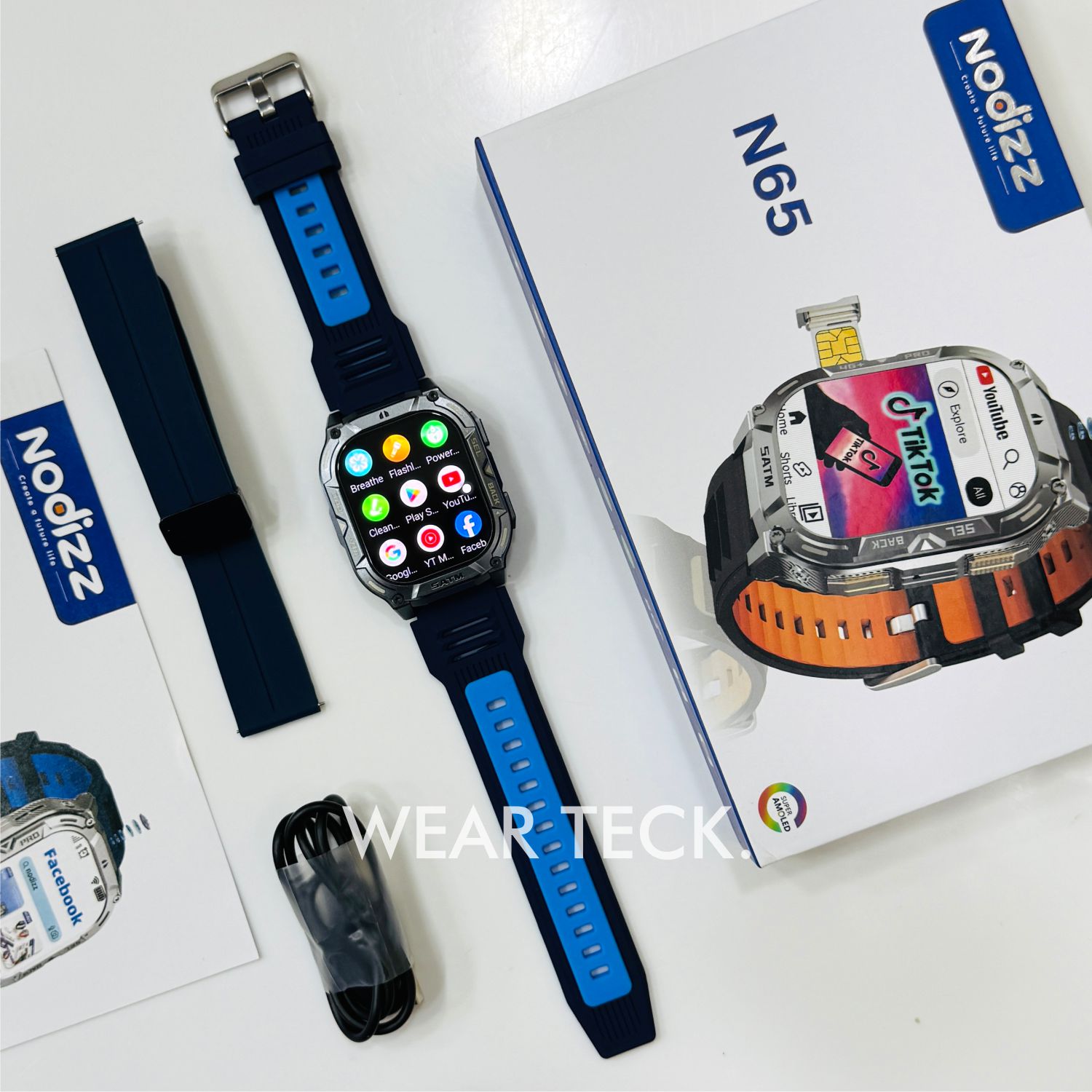 3 Nodizz NA65 Android 5G Sim Watch | 6/128 GB Memory | 120 Hz Processor