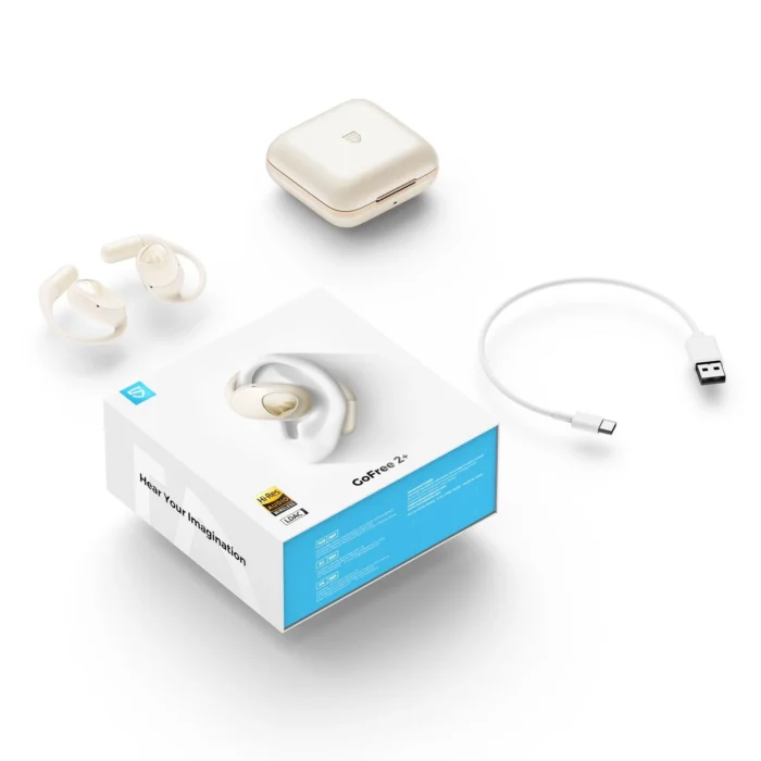 SoundPeats Gofree 2+ Wireless Open Ear Earphone - Beige
