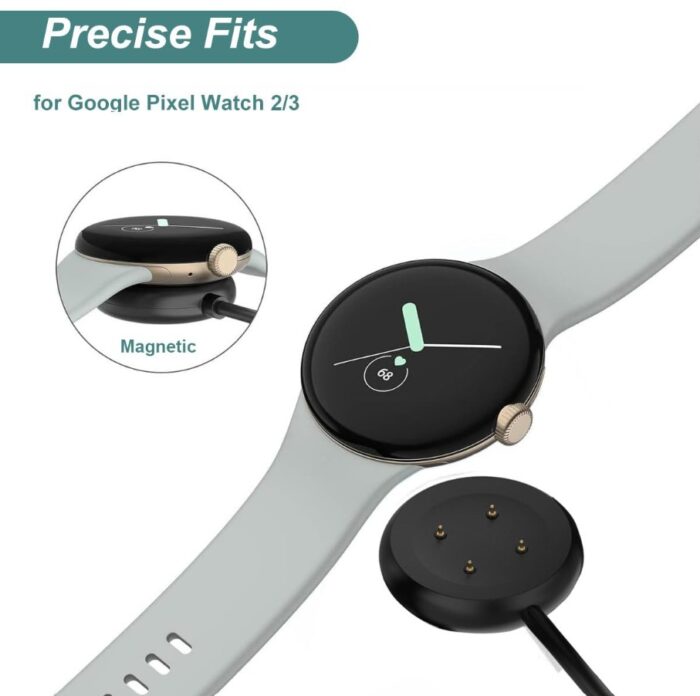 Magnetic USB Charger for Google Pixel Watch 2 – Replacement Charging Cable (2nd Gen)