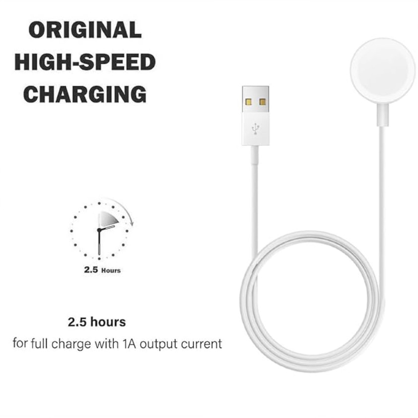 3 Charger Cable for HK Series Smart Watch - HK11 - HK10 - HK9 - HK8 | Compatible with All HK Series Smart Watches Model
