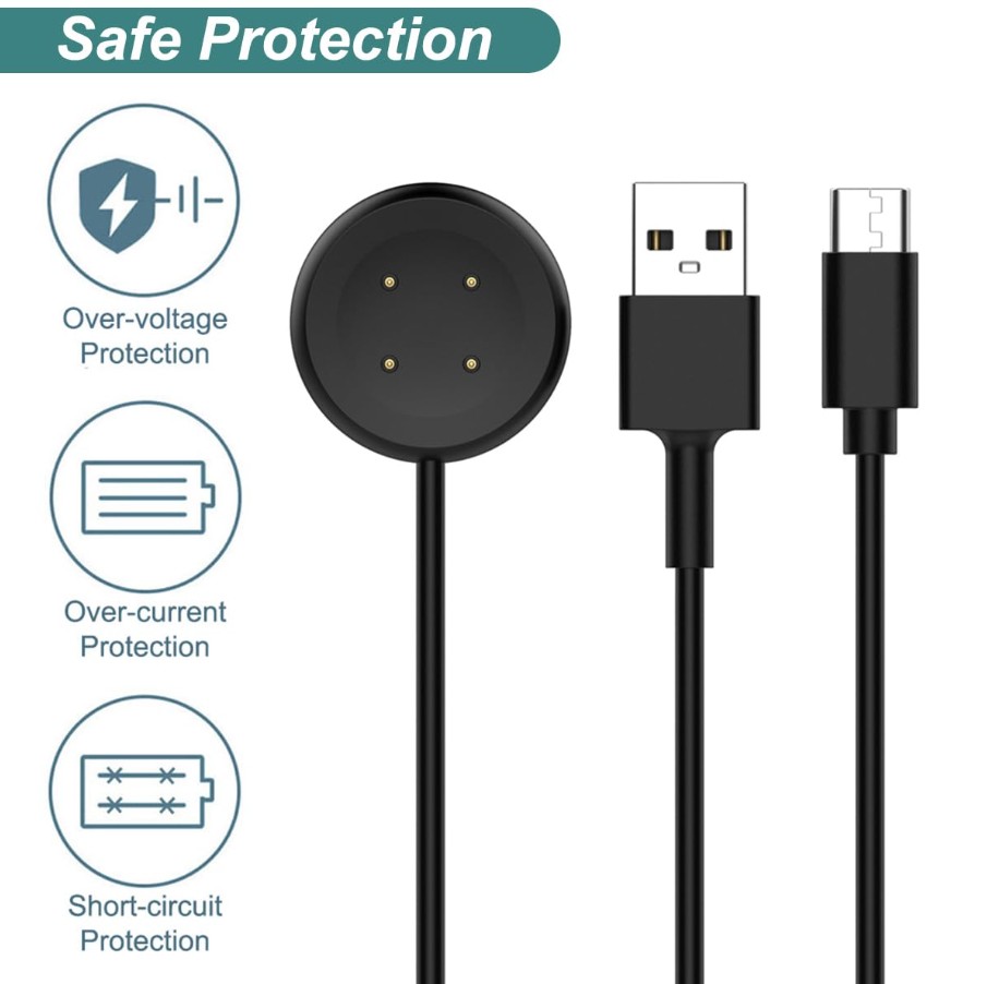 4 Magnetic USB Charger for Google Pixel Watch 2 – Replacement Charging Cable (2nd Gen)