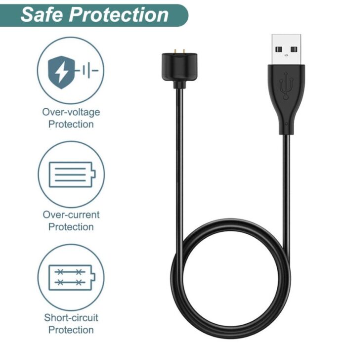 2 Pin Magnetic Charger for Mi Band 4 5 6 7