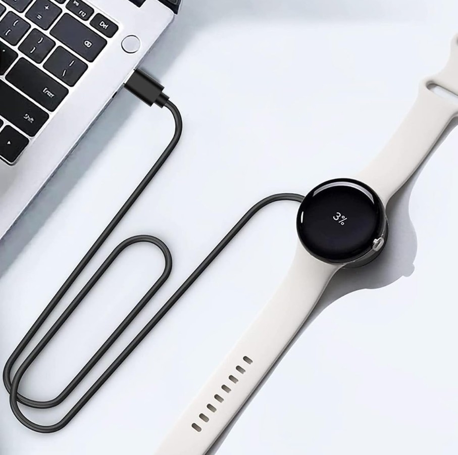 5 Magnetic USB Charger for Google Pixel Watch 2 – Replacement Charging Cable (2nd Gen)