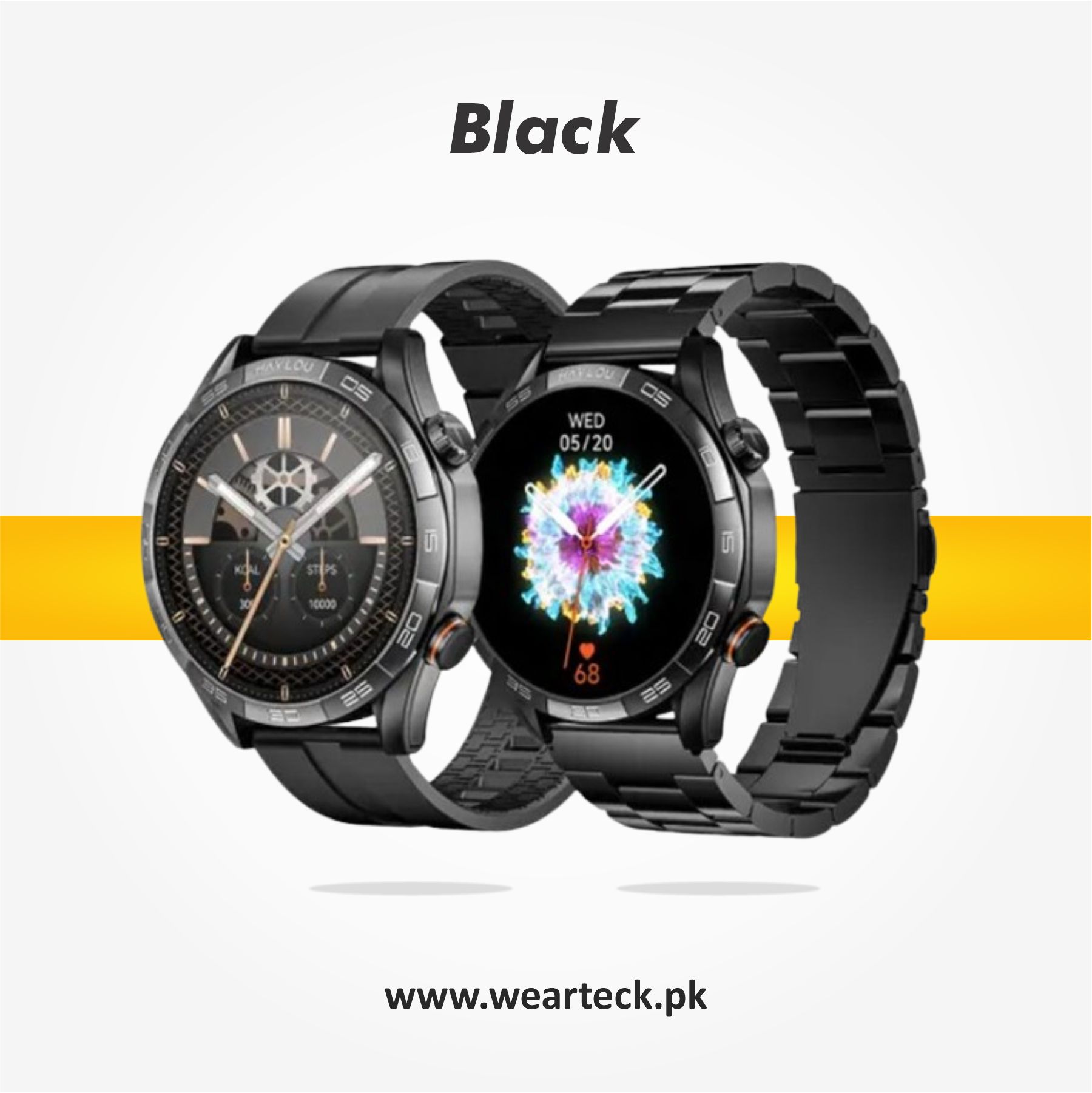 Haylou Solar 5 Smart Watch | Chain Straps