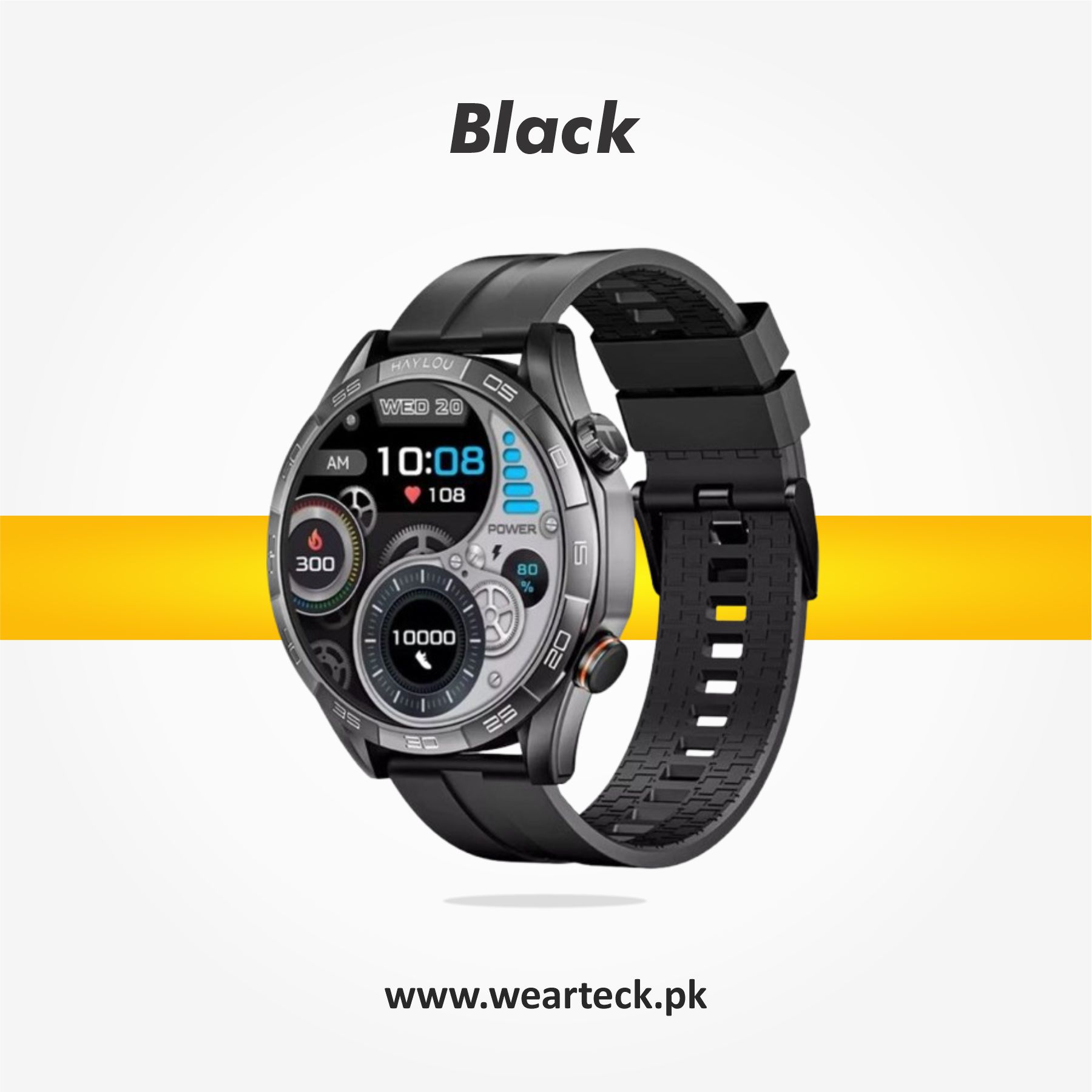 Haylou Solar 5 Smart Watch | Silicon Straps