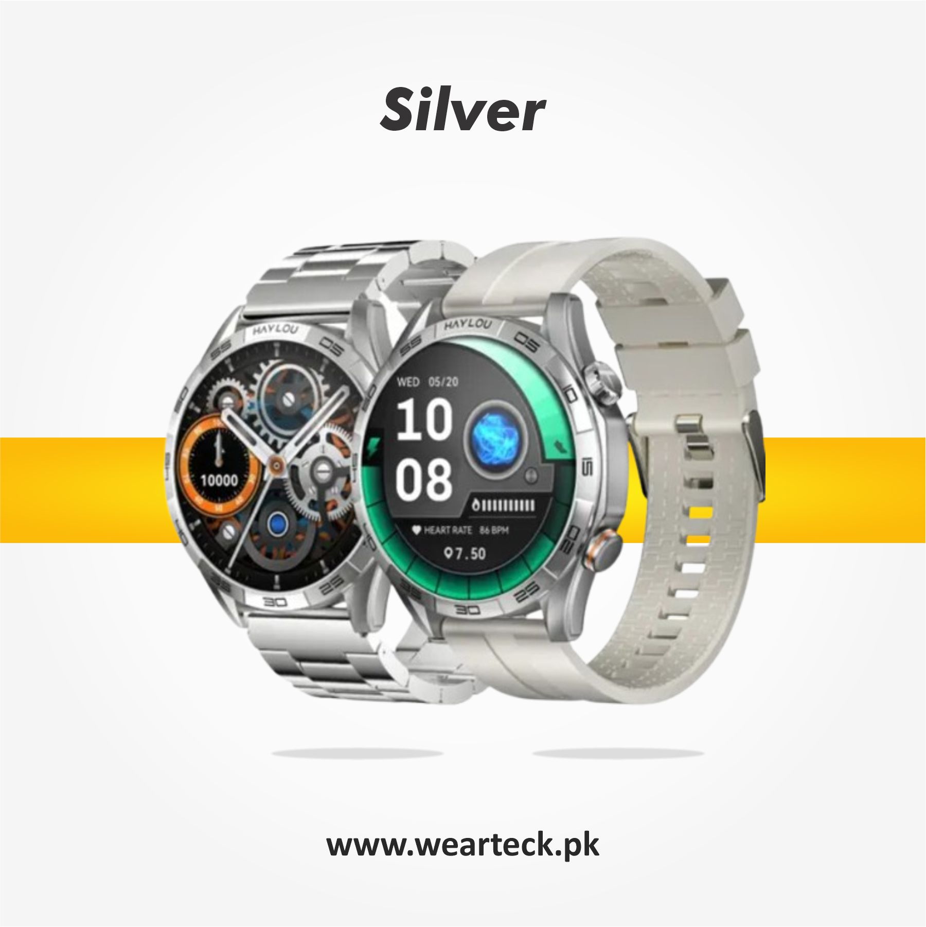 Haylou Solar 5 Smart Watch | Chain Straps