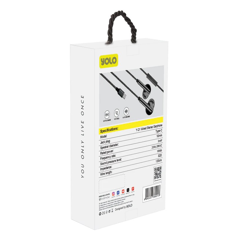 Yolo Type-C Stereo Handsfree (Y-21)