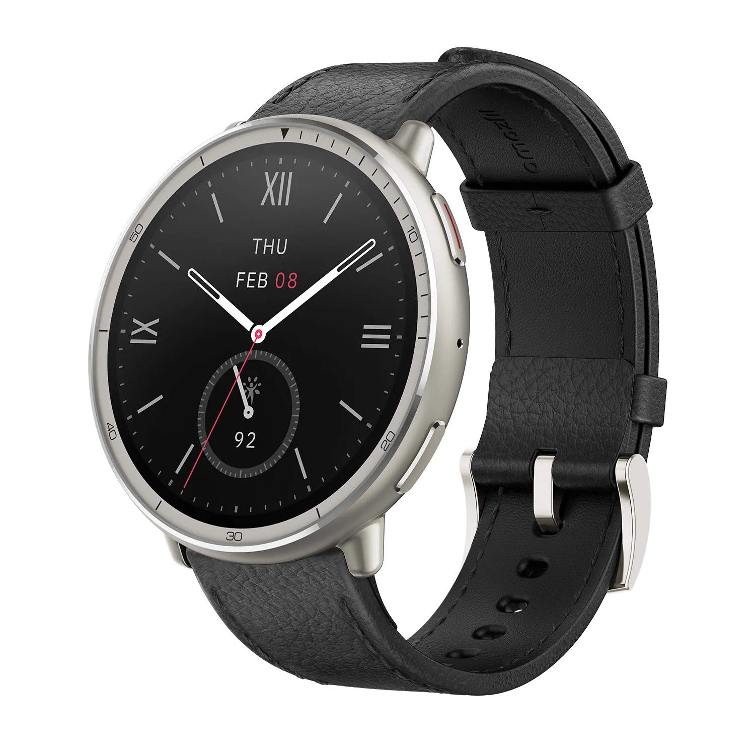 leather round Amazfit Active 2 Smart Watch | Premium Version