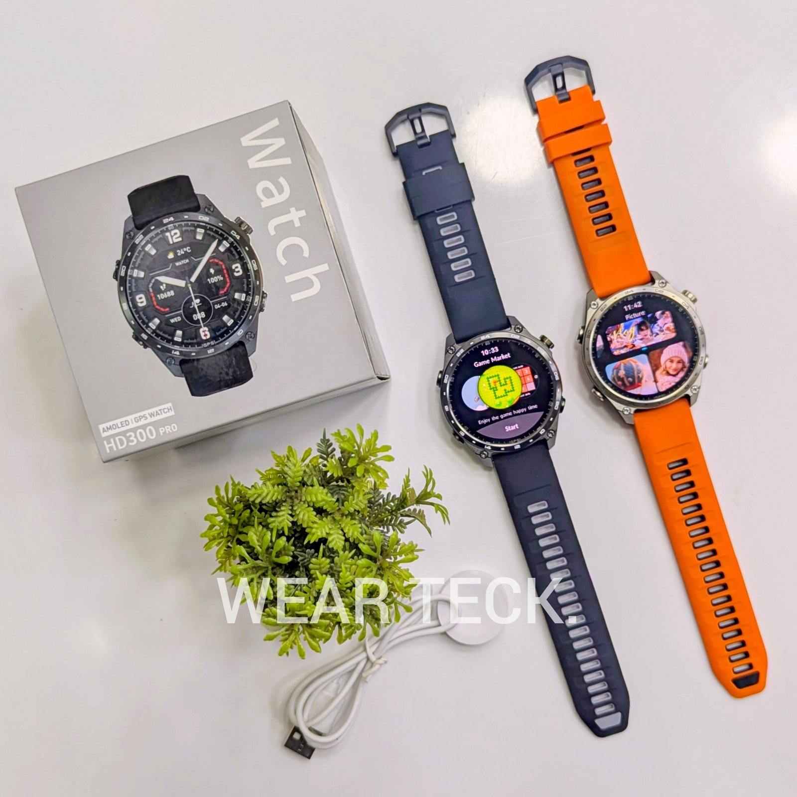 HD300 Pro Smart Watch | GPS Offline Map | 560 MAH Battery | Water Proof | Military Grade | 4GB Memory