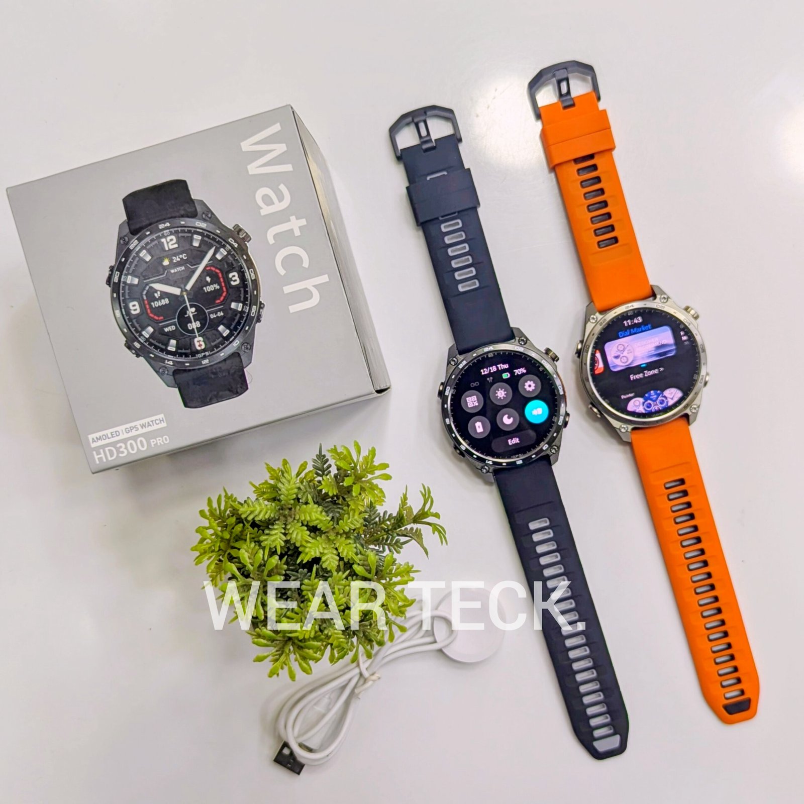 HD300 Pro Smart Watch | GPS Offline Map | 560 MAH Battery | Water Proof | Military Grade | 4GB Memory