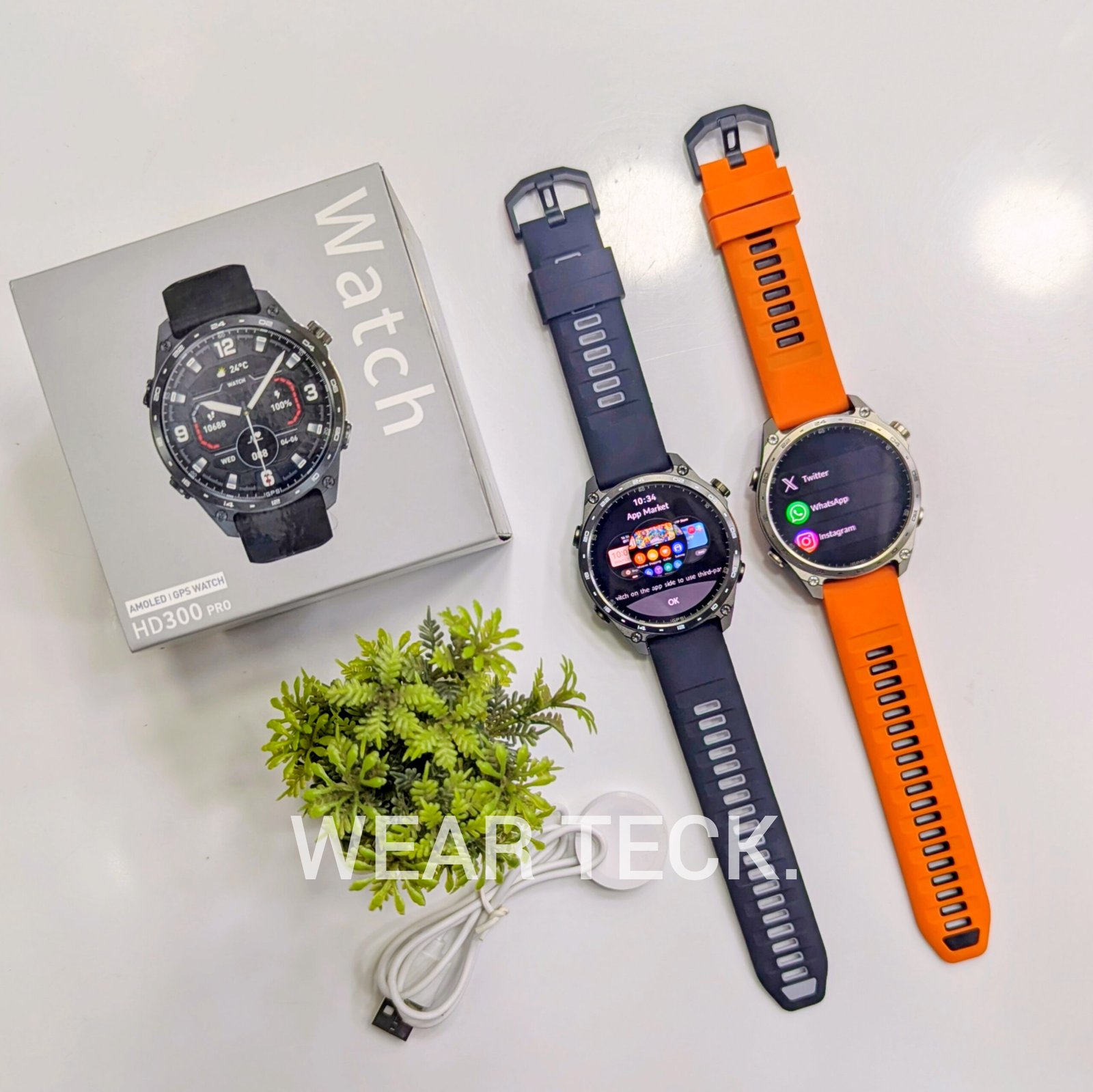 HD300 Pro Smart Watch | GPS Offline Map | 560 MAH Battery | Water Proof | Military Grade | 4GB Memory
