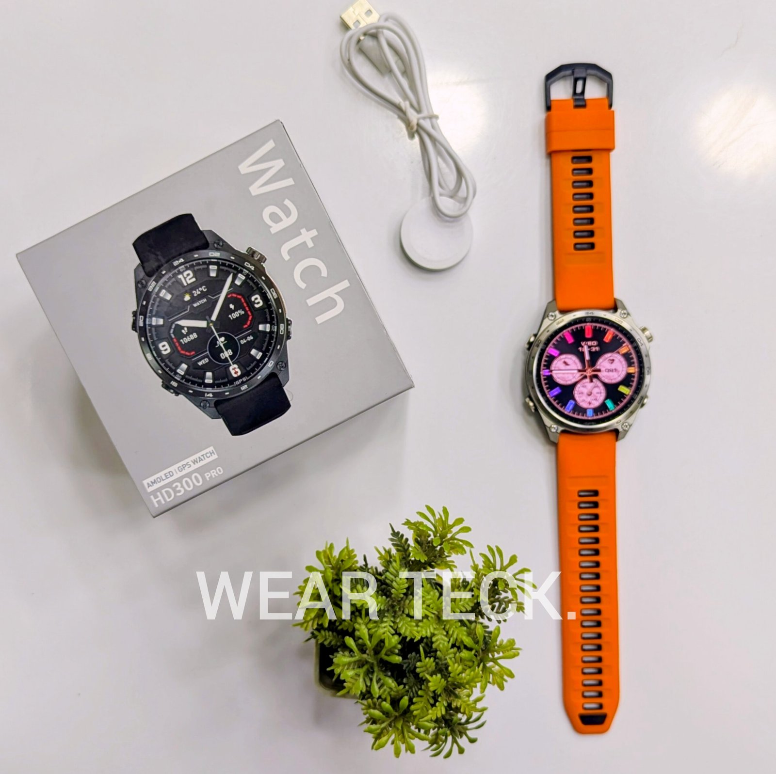 HD300 Pro Smart Watch | GPS Offline Map | 560 MAH Battery | Water Proof | Military Grade | 4GB Memory