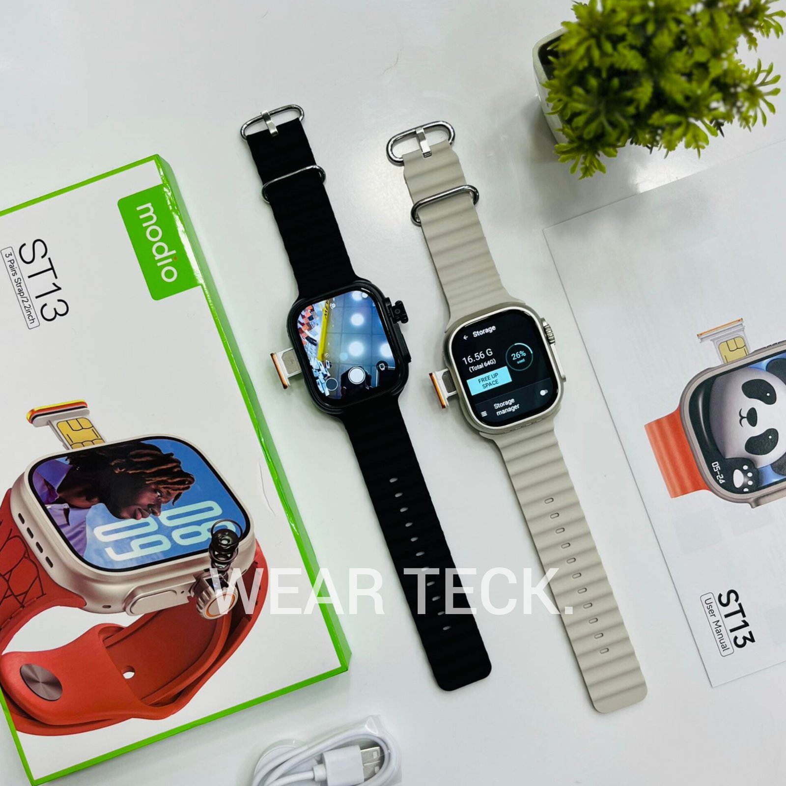 Modio ST13 5G Android Sim Watch | 4/64 GB | 360 Rotating Camera