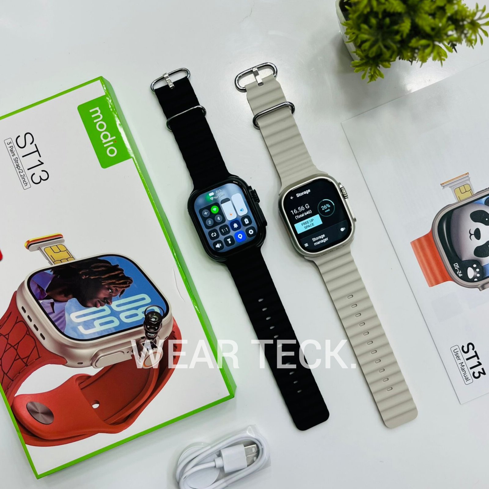 Modio ST13 5G Android Sim Watch | 4/64 GB | 360 Rotating Camera