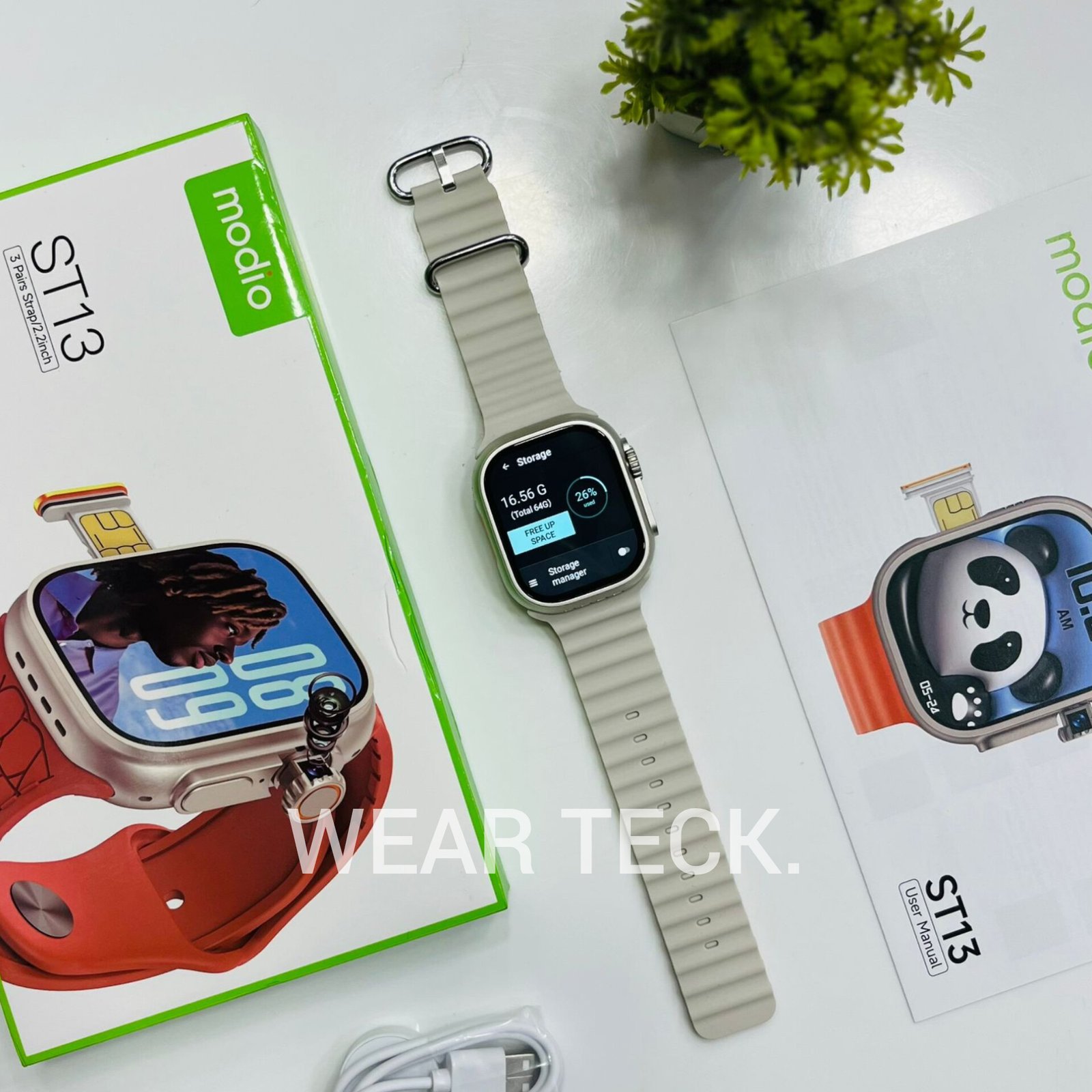 Modio ST13 5G Android Sim Watch | 4/64 GB | 360 Rotating Camera
