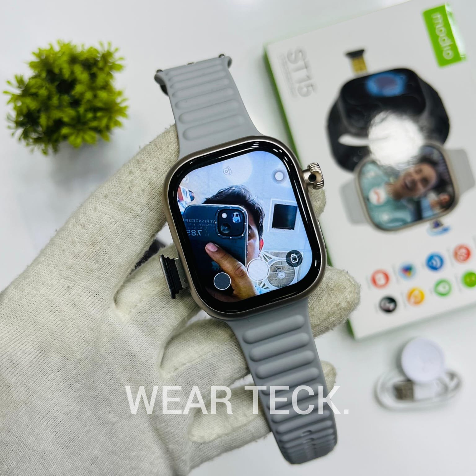 Modio ST15 5G Android Sim Watch | 4/64 GB | 360 Rotating Camera | Amoled Display