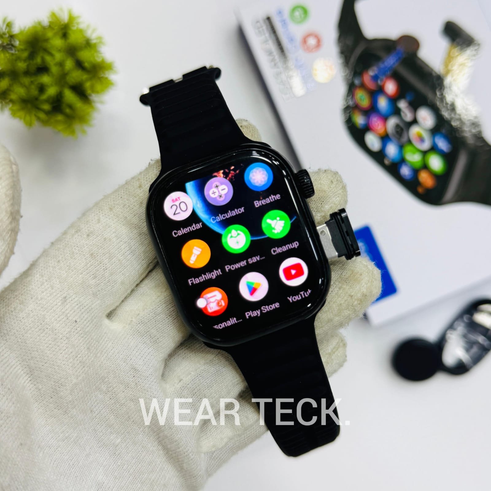 Telzeal TC43 5G Android Sim Watch | 6/64 GB | 360 Rotating Camera | Amoled Display