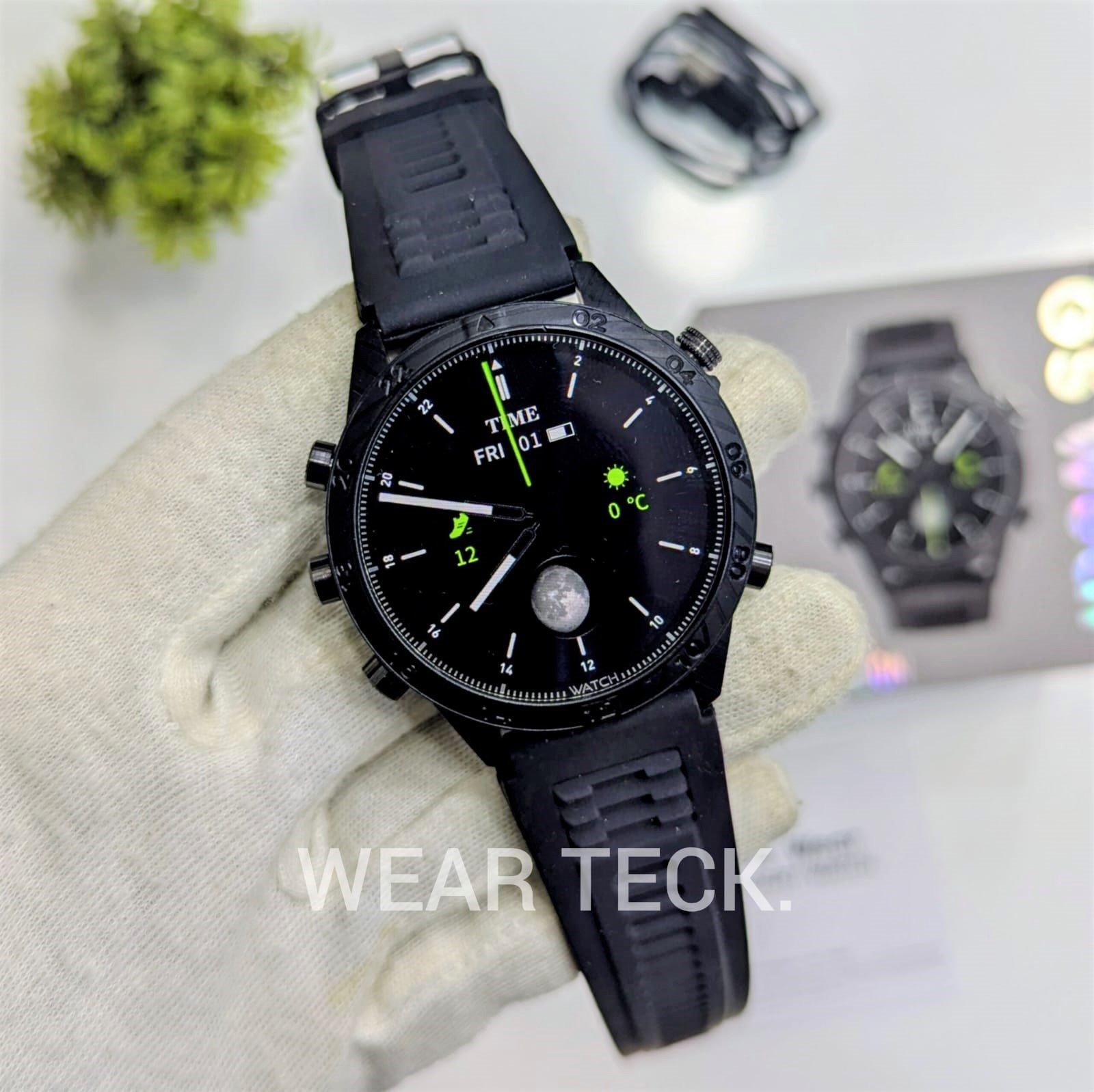 GS Carbon 1 GS Wear Carbon Smart Watch | Amoled Display | Luxury Dial | GPS