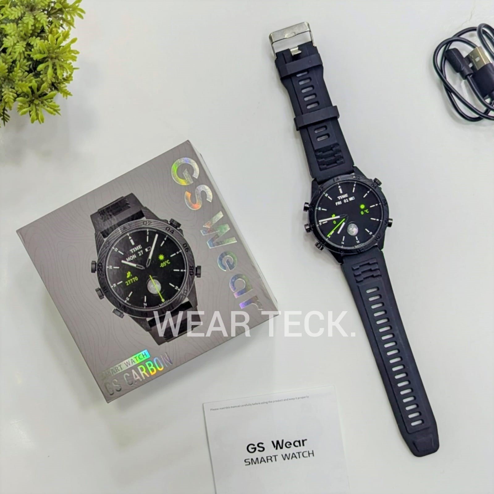 GS Carbon 3 GS Wear Carbon Smart Watch | Amoled Display | Luxury Dial | GPS