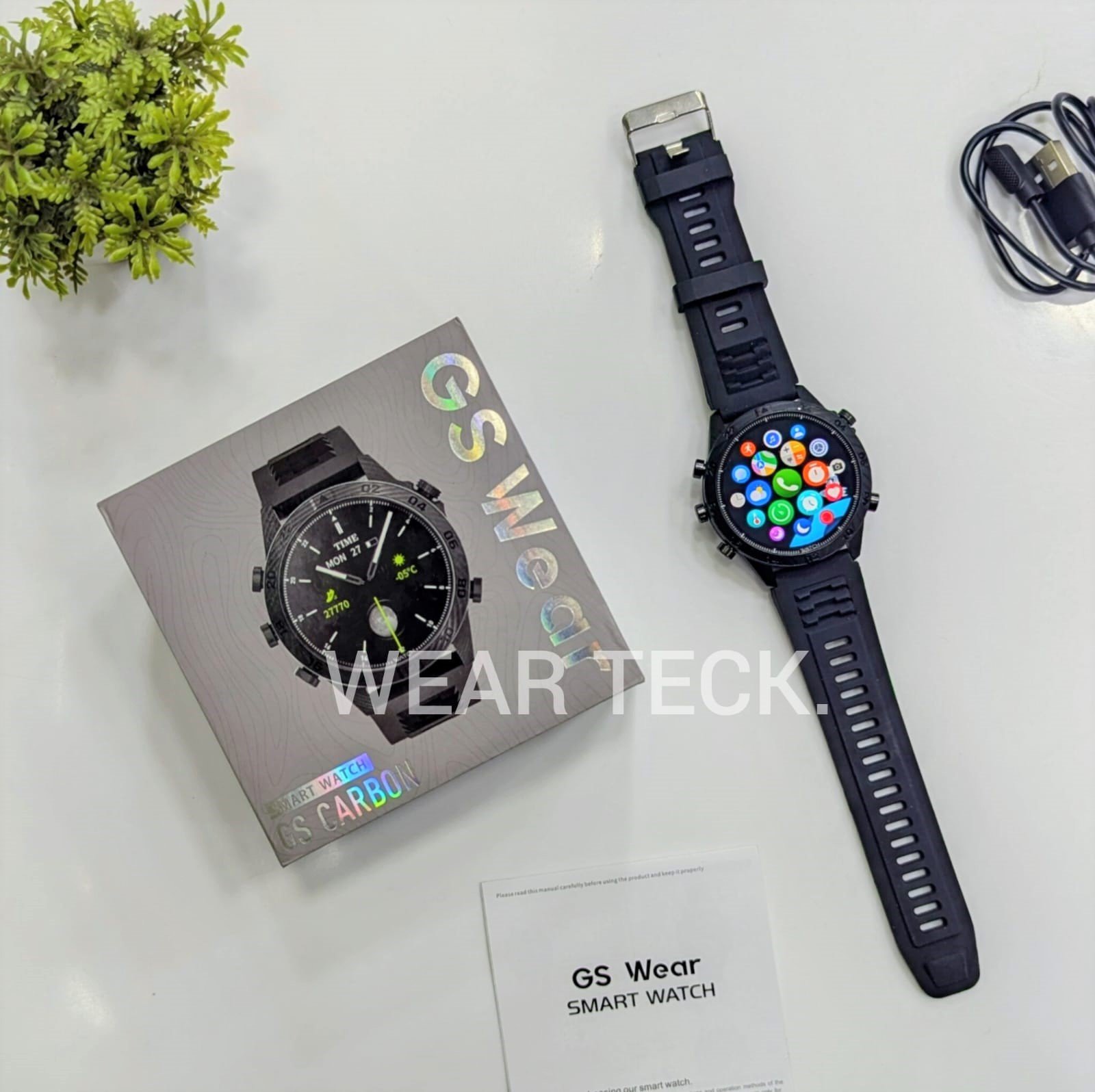 GS Carbon 4 GS Wear Carbon Smart Watch | Amoled Display | Luxury Dial | GPS