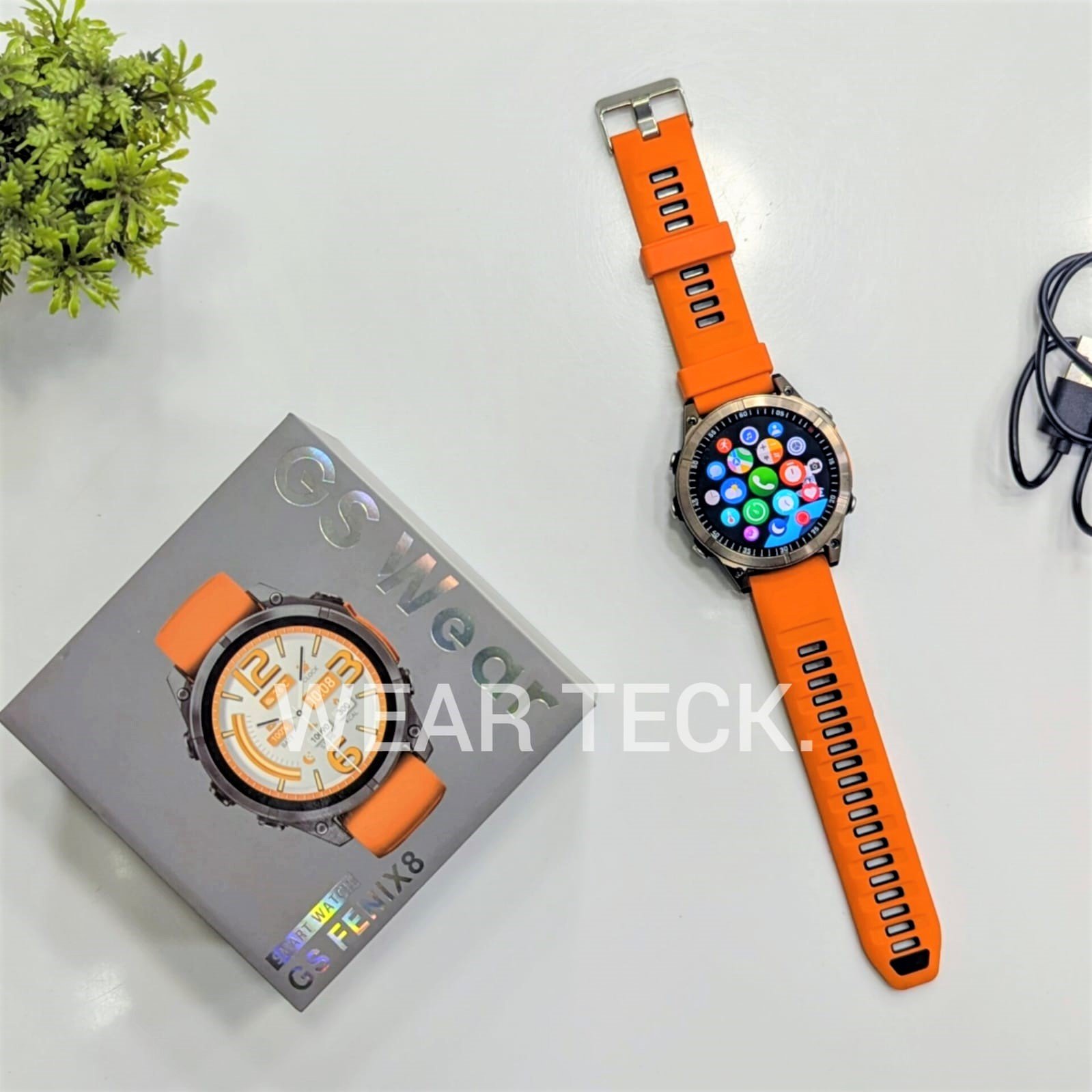 GS Fenix 8 - 4 GS Wear Fenix 8 Smart Watch | Amoled Display | GPS